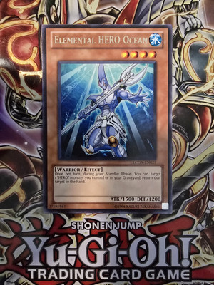 Yugioh Elemental HERO Ocean LCGX-EN025 Rare LP-image