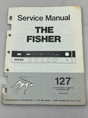 Fisher Model 127 Original Service Manual Free Shipping-image