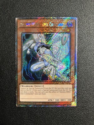 Yu-Gi-Oh! Bonanza RA03-EN176 Destiny HERO - Disk Commander Platinum Secret Rare-image