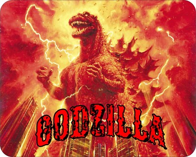 Godzilla Mad and Hell  Photo  art Mousepad  Mouse Pad  7 x 9-image