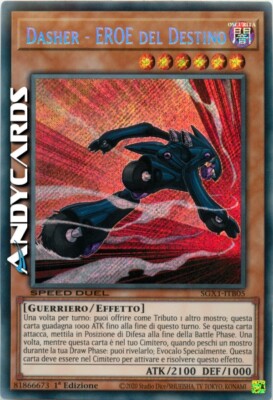 DASHER - HERO OF DESTINY (SPEED DUEL) (Destiny Hero) Secret • SGX1 ITB05 • 1Ed-image