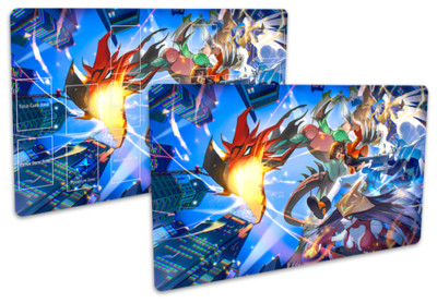 No.3757 Yugioh TCG Playmat Yuki Elemental Hero Burstinatrix Wingman Sparkman-image