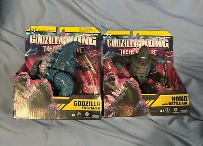 Godzilla x Kong The New Empire GODZILLA ENERGIZED & KONG W/BATTLE AXE-image