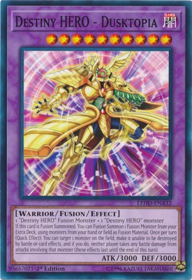 Yugioh! LP Destiny HERO - Dusktopia - LEHD-ENA32 - Common - 1st Edition Lightly -image