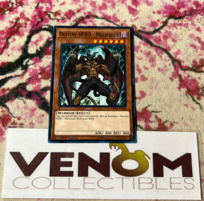 1x (M/NM) - Destiny HERO - Malicious - LEHD-ENA04 - Common - 1st Edition YuGiOh-image