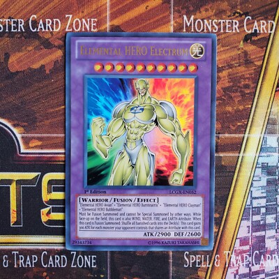 1x Elemental Hero Electrum - Ultra Rare - LCGX-EN052 - 1st Ed - LP-image