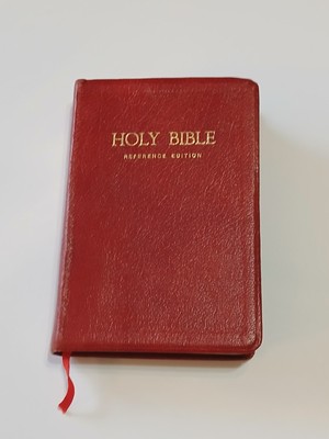 Holy Bible KJV Reference Edition 1972 Thomas Nelson Genuine Leather Gilded -486R-image