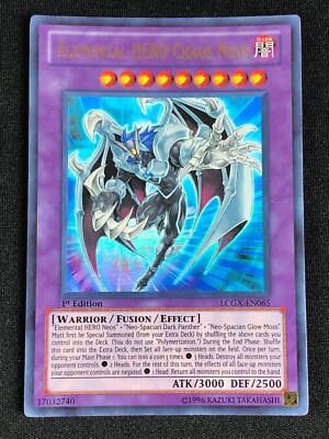 YUGIOH ELEMENTAL HERO CHAOS NEOS LCGX-EN065 1ST ULTRA NM-image