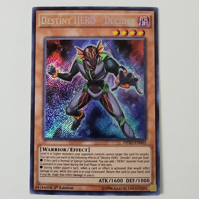 Destiny HERO - Decider - DESO-EN003 - MP/HP - Secret Rare - 1st ed - Yugioh-image
