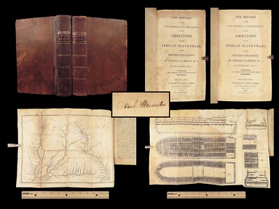 1808 SLAVERY 1ed Clarkson History of Slave Trade British Abolition MAP Africa 2v-image