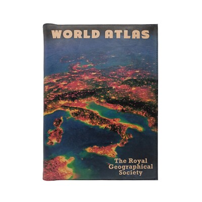 Philip's World Atlas Coffee Table Hardback Book With Leather Jacket Personalized-image