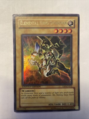 Yugioh ELEMENTAL HERO SPARKMAN Limited Edition Ultra Rare YSD-ENS01 LP-image