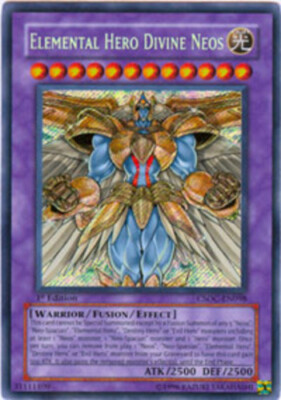 Moderately Played, English - 1 x YGO Elemental Hero Divine Neos - CSOC-EN098 - S-image