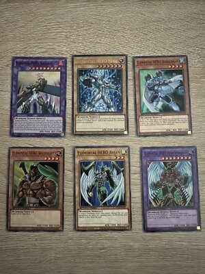 Yugioh Cards Elemental Hero Neos Avian Bubble man Wildheart Set With Bonus Gift-image