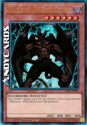 MALICIOUS - HERO OF DESTINY (Destiny Hero) Ultimate Prismatica RA03 IT001 • 1Ed-image