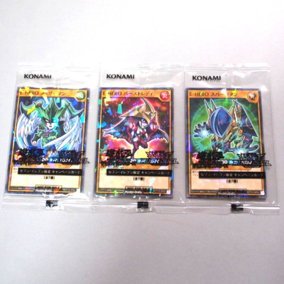 Yu-Gi-Oh 3Set E-HERO 711D-JP001 Seven-Eleven Unopened RUSH DUEL Japanese P188-image