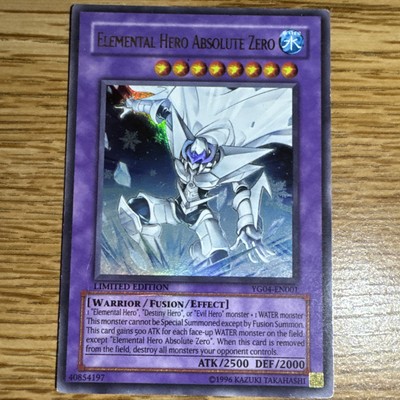 Elemental Hero Absolute Zero YG04-EN001  Promotional Cards Limited Edition-image