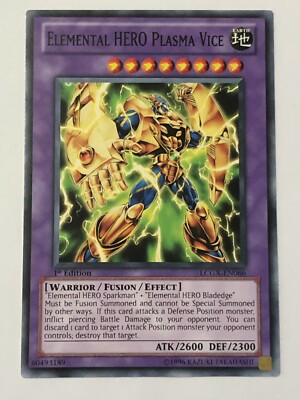Yu-Gi-Oh Card - Elemental HERO Plasma Vice - LCGX-EN066 - New-image