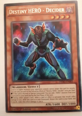 Yu-Gi-Oh! Destiny HERO - Decider - DESO-EN003 - Secret Rare 1st Edition NM/Mint-image