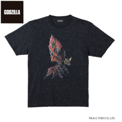 Godzilla vs. Mothra Deformed Art T-shirt Battra Pattern TOHO Godzilla Store JP-image