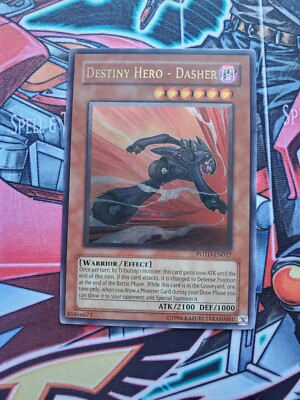 Yugioh Destiny Hero - Dasher POTD-EN017 Ultimate Rare LP-image