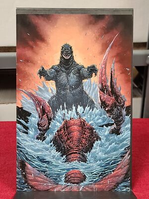 GODZILLA HERE THERE BE DRAGONS #4 CVR C 10 KIRKHAM FULL ART IDW-PRH 9.2-image