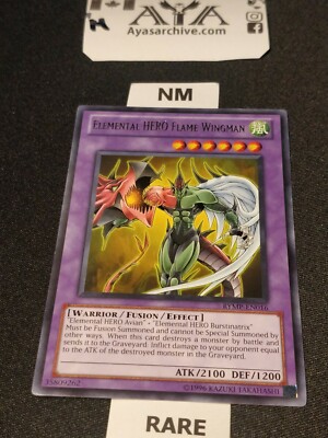  Elemental HERO Flame Wingman RYMP-EN016 NM Unlimited Rare - YUGIOH-image