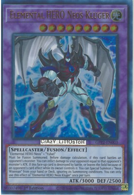 YU-GI-OH ELEMENTAL HERO NEOS KLUGER 1ST ED ULTRA RARE MN/MINT GFP2-EN003-image