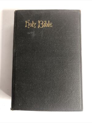 1880s Oxford Holy Bible W/Concordance S.S. Teachers Ed. Enscribed Leather & Maps-image