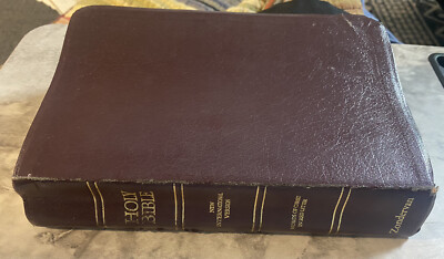 The Holy Bible NIV New International Version Zondervan Red Letter Bonded Map-image