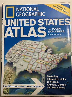 National Geographic USA Atlas for Young Explorers (Large, Leather, 3rd Edition)-image