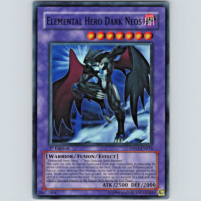 Yugioh Elemental HERO Dark Neos DP03-EN014 1st Edition Super Rare Holo - VLP-NM-image