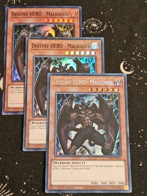 3 of Destiny HERO - Malicious, Yugioh TCG-image