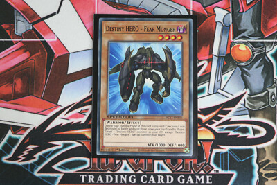 YuGiOh Destiny HERO - Fear Monger SGX1-ENB06 1st Edition Common-image
