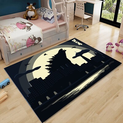 Godzilla, Monster Rug, Japanese Bath Mat, Movie Monster Mat, Japanese Movie Rug,-image