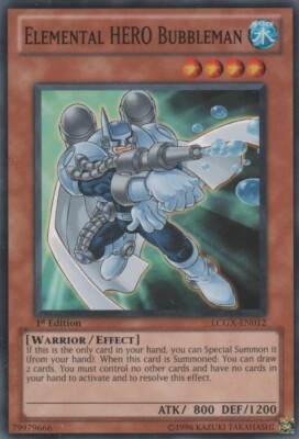 Elemental HERO Bubbleman - LCGX-EN012 - Common - 1st Edition DMG YuGiOh!  Legend-image