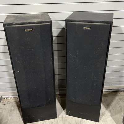 VINTAGE FISHER STV-9725 FLOOR SPEAKERS (1 PAIR) 100 WATTS 8 OHM-image