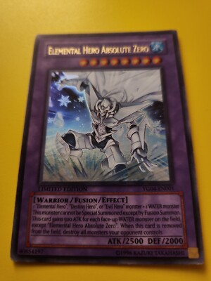 yugioh elemental hero absolute zero YG04-EN001 limited edition-image