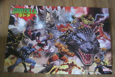Promo Poster Godzilla vs. The Marvel Universe #1  2025 Leinil Yu art  YPO5-image