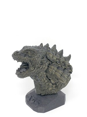 Godzilla Bust 3D Printed Bust Figurine | Fan Art based on Godzilla vs Kong 2021-image