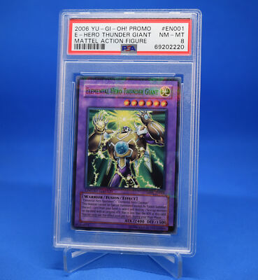 Yu-Gi-Oh! Elemental Hero Thunder Giant [MF01-EN001] Secret Rare Ltd Ed PSA 8-image
