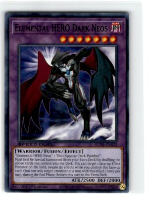 2020 Yu-Gi-Oh! Speed Duel Elemental Hero Dark Neos Common SGX4-ENA23 Moderately-image