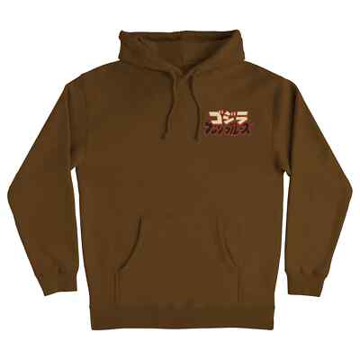 Santa Cruz x Godzilla Hand Men's Pullover Hoodie - Brown-image