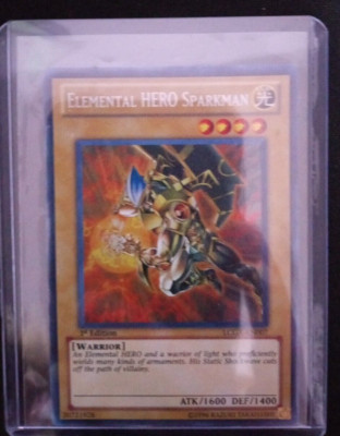 Yu-Gi-Oh! 1st Edition Elemental Hero Sparkman LCGX-EN007 (Lightly Played)-image