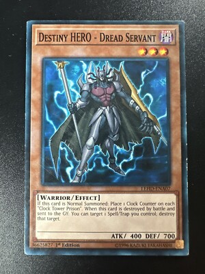 Yugioh! Destiny HERO - Dread Servant - LEHD-ENA07 - Common - 1st Edition-image