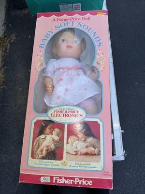 VTG 1979 BABY SOFT SOUNDS Fisher-Price Electronic Doll Baby Voice Box #213 NEW-image
