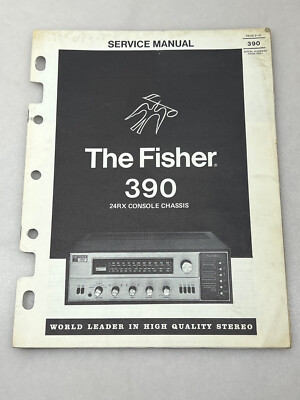 Fisher Model 390 Original Service Manual Free Shipping-image