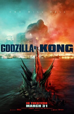 * GODZILLA vs KONG * Iconic Movie Promo Image, Multiple sized Poster / Prints-image