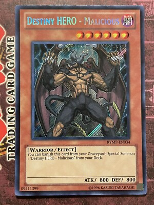 Destiny HERO - Malicious - RYMP-EN034 - Secret Rare - Unlimited Edition - NM-image