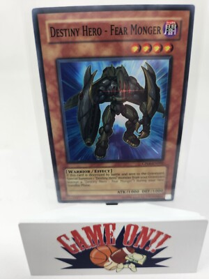 YuGiOh Destiny Hero Fear Monger CP06-EN002 Unlimited Super Rare MP-image